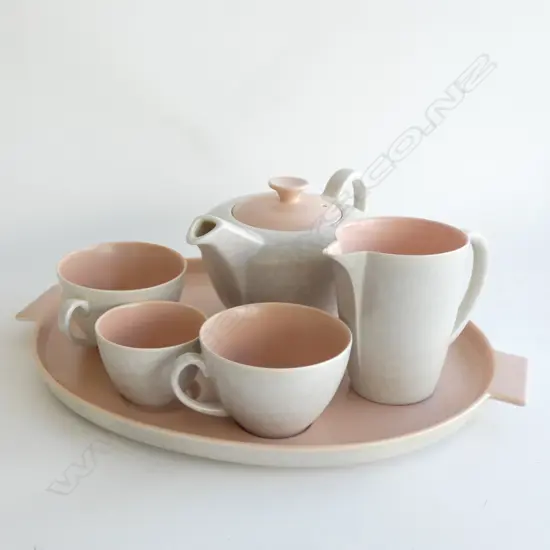 A Poole tea for two on tray